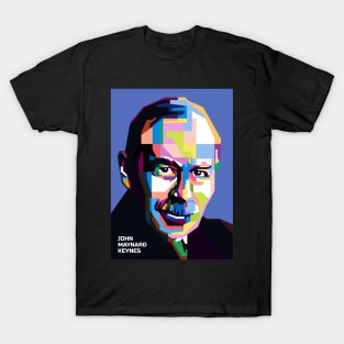 Abstract Maynard keynes in WPAP T-Shirt